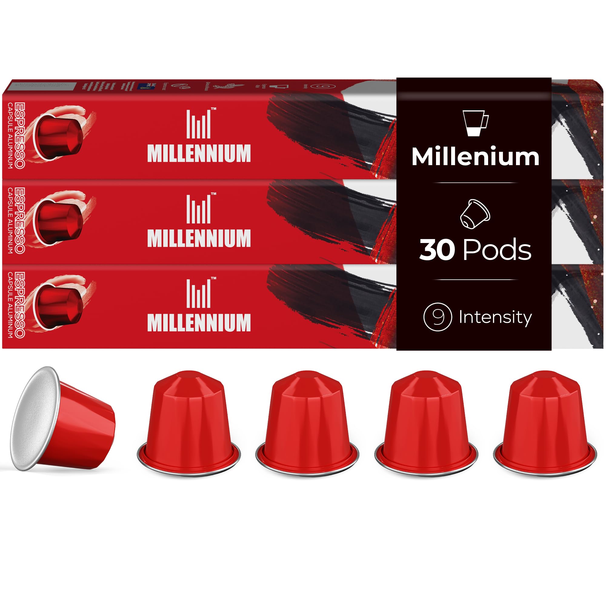 Amazon.com: Prince Caffe Espresso Pods – MILLENNIUM Intensity 9